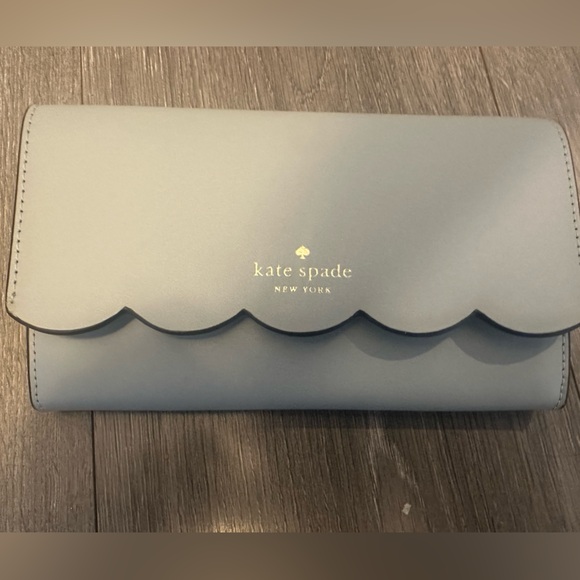 Kate Spade Light Blue Wallet with Silver Chain Strap - Picture 7 of 8